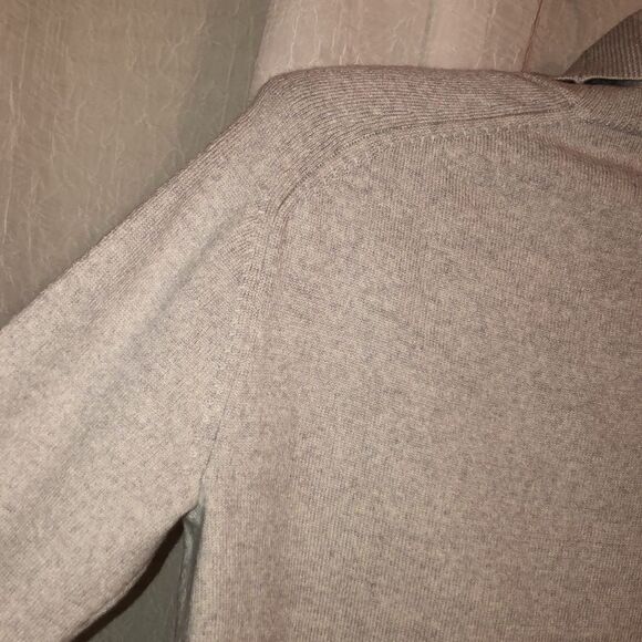 Wilfred S Merino Wool Knit Silver Gray Turtleneck Sweater - Picture 9 of 12